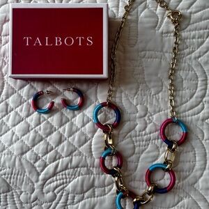 Talbots necklace and matching earrings